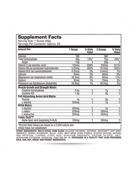 Cell Tech Muscletech 3lbs 28 Servicios Sabor Fruit Punch